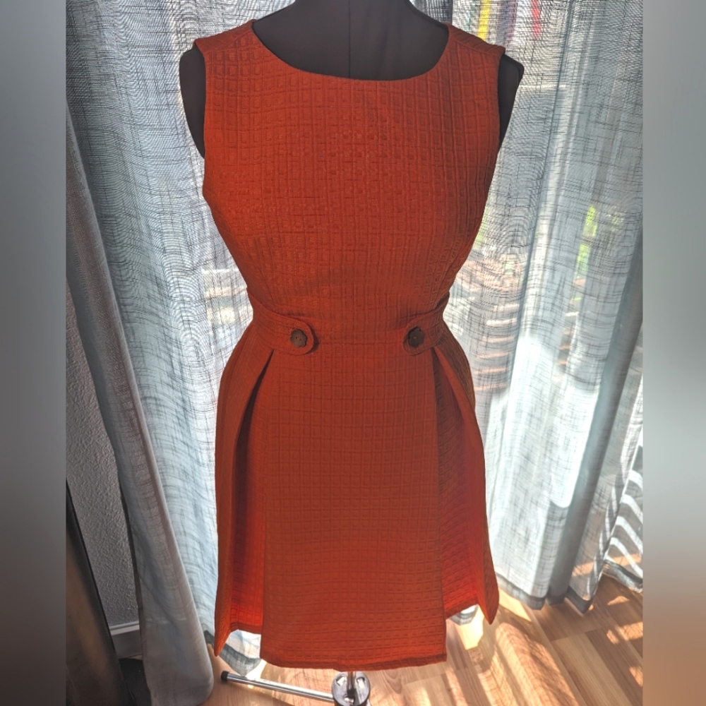 Modcloth Orange Mod Dress